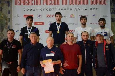 Все победители и призеры первенства России по вольной борьбе среди юниоров до 24 лет